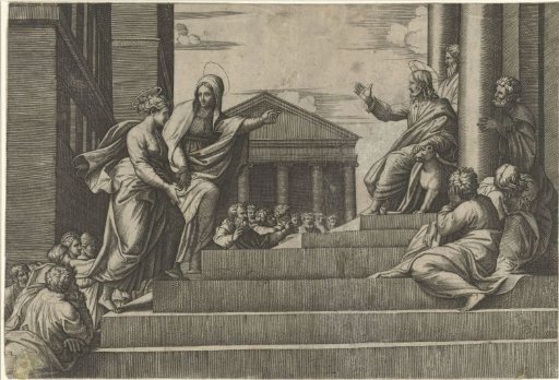 Martha Leads Mary Magdalene to the Preaching Christ
