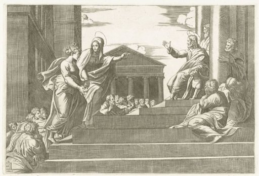 Martha Leads Mary Magdalene to the Preaching Christ