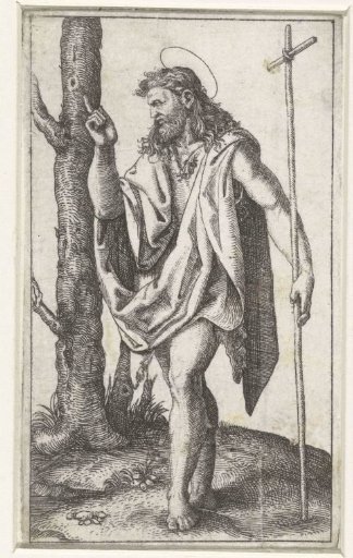 John the Baptist with a cross-staff