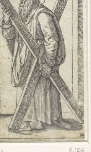 Apostle Andrew with a cross