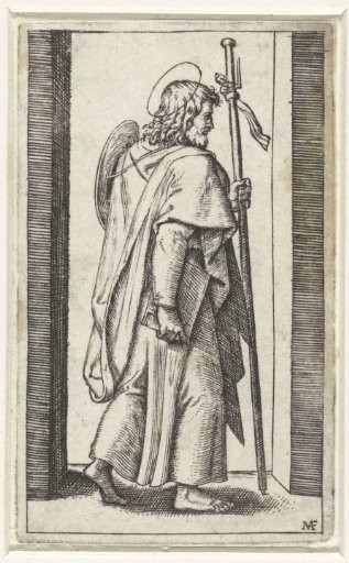 Apostle James the Greater (Major) with a pilgrim's hat and pilgrim's staff