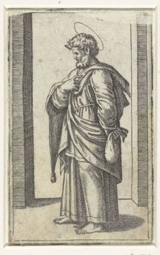 Apostle Matthew with a purse