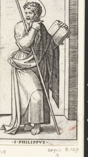 Apostle Philip with a cross