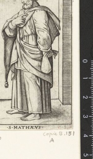 Apostle Matthew with a purse