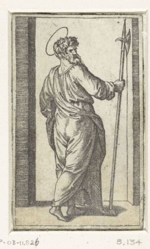 Apostle Jude Thaddeus with a halberd