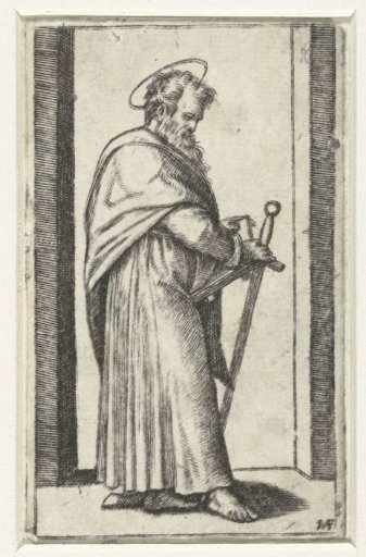 Apostle Paul with a sword