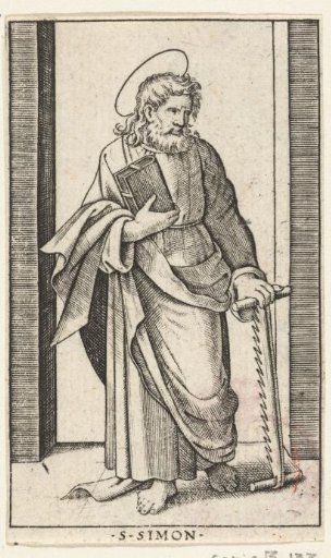 Apostle Simon the Zealot with a saw