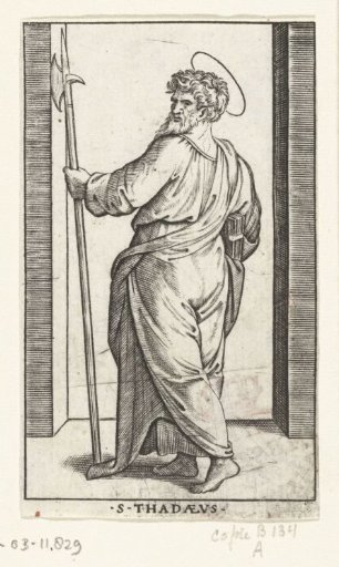 Apostle Jude Thaddeus with a halberd