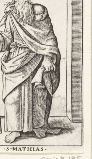 Apostle Matthias with a spear