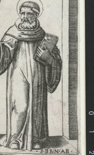 Saint Benno with crozier