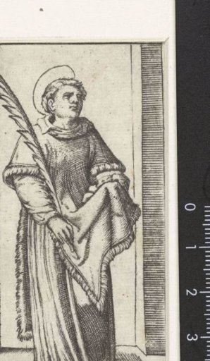 Saint Stephen with stones