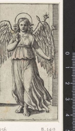 Archangel Gabriel with a lily