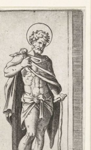 Saint Job with sores on his body