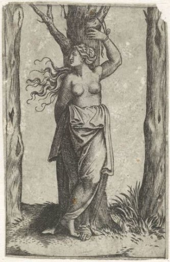 Saint Agatha bound to a tree