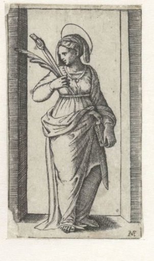 Saint Apollonia with Pincers and a Tooth