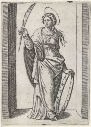 Saint Catherine of Alexandria with the Wheel