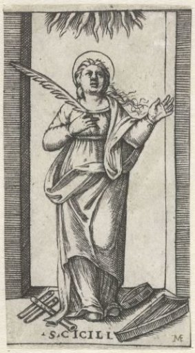 Saint Cecilia with Musical Instruments