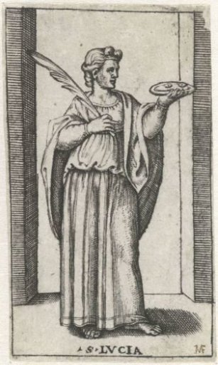 Saint Lucy with Two Eyes on a Plate