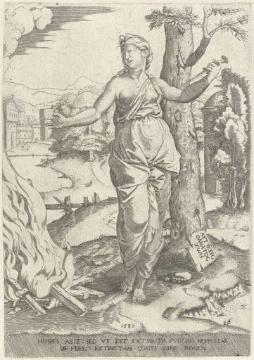 Dido Kills Herself with a Dagger Beside a Pyre