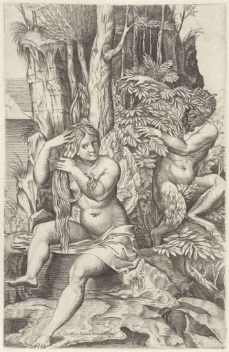 Satyr Peeping at a Nymph During Her Toilet