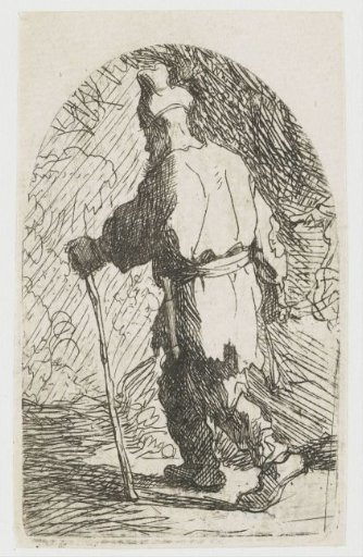 The flight into Egypt: a sketch: St Joseph