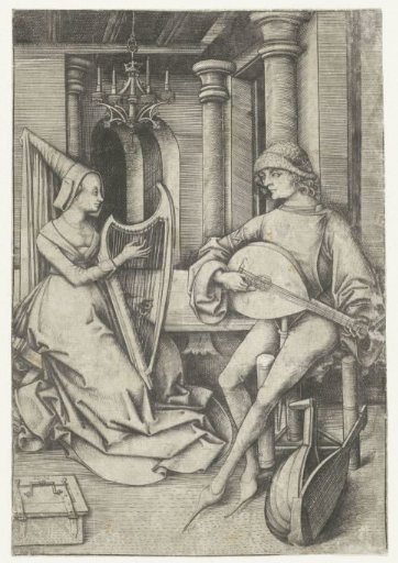 The Lute Player and the Harpist