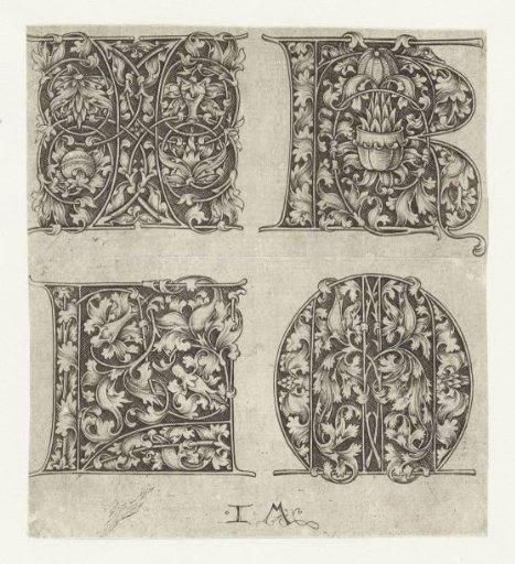 Capital Letters I, K, L, and M
