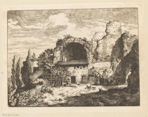 Landscape with Inn and Ruins