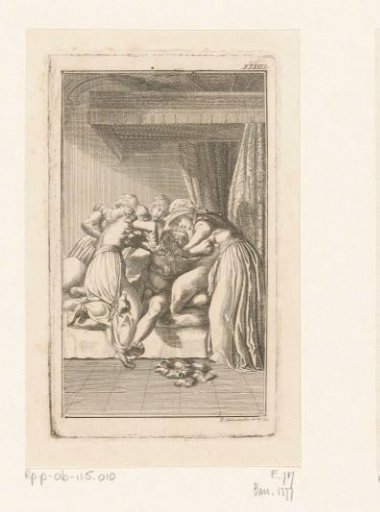 Duke Adalbert is forced into bed by his ladies-in-waiting