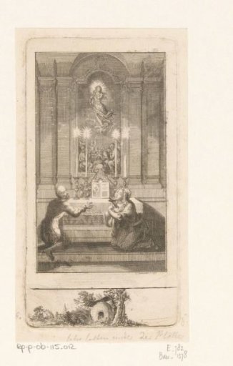 Adelgunde shows remorse at the altar