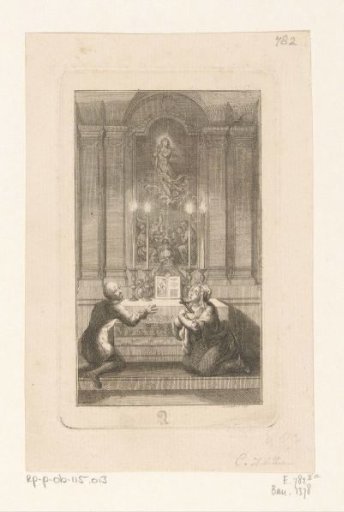 Adelgunde shows remorse at the altar