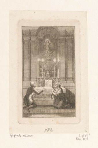 Adelgunde shows remorse at the altar