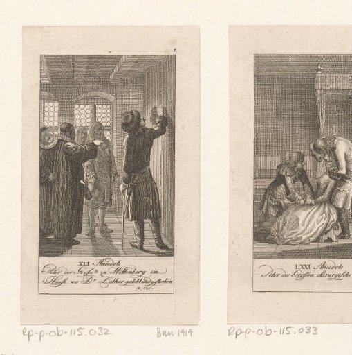 Peter the Great visits the house of Martin Luther in Wittenberg