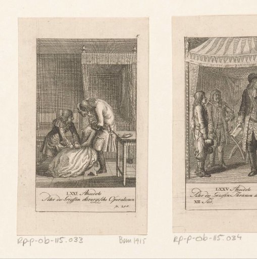Peter the Great performs an operation