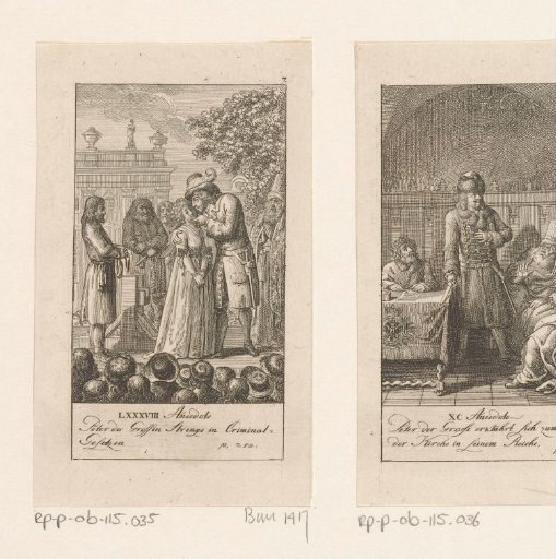 Peter the Great kisses the woman condemned to death