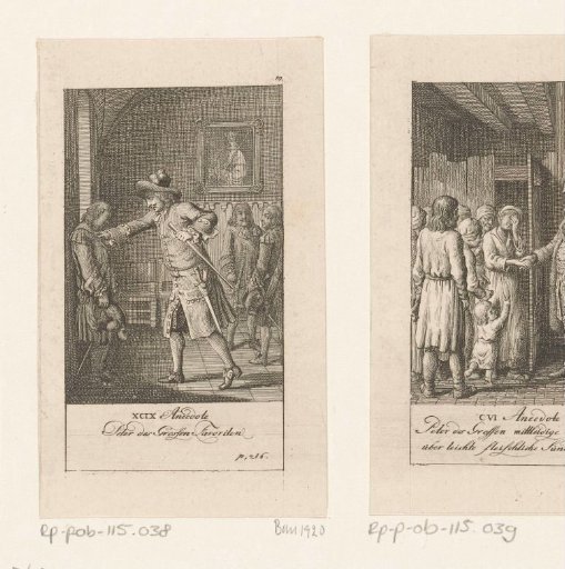 Peter the Great pushes the architect against the wall