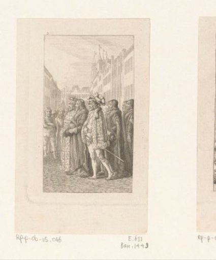 Joachim and Albrecht walk with Rector Wimpina at the front of the procession