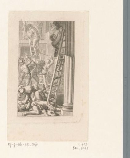 Destruction of Catholic images in a church