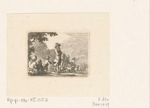 Landscape with travellers and beggars