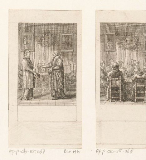 Charles of Lorraine in conversation with Michel de l'Hôpital