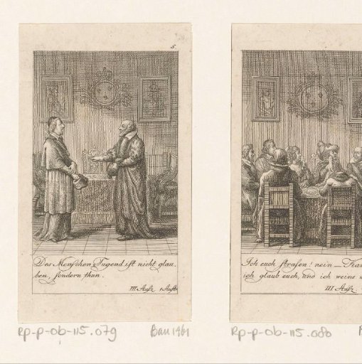Charles of Lorraine in conversation with Michel de l'Hôpital
