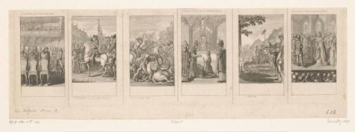 Six scenes from ancient, middle, and modern history