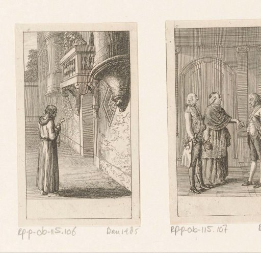 Henry IV in penitential robes beneath the balcony of Pope Gregory VII