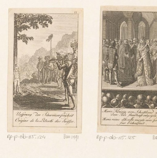 William Tell shoots the apple from Walter's head