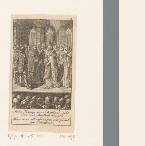 Mary I of Scotland at the scaffold