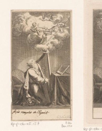 King David plays the harp