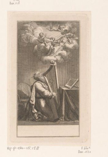 King David plays the harp