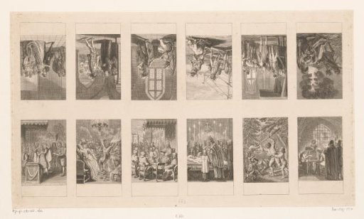 Twelve scenes from ancient, middle and modern history
