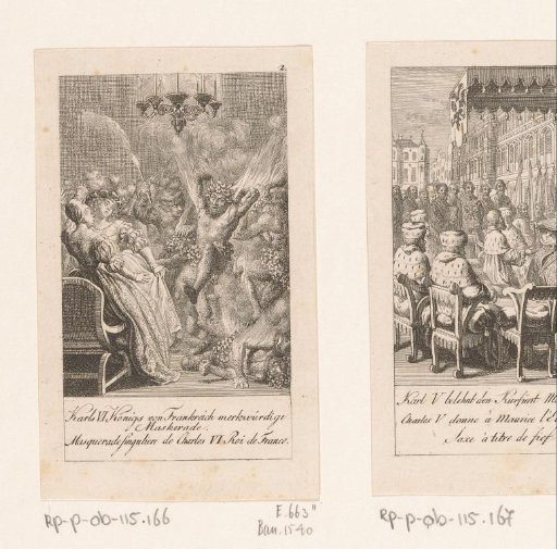 Remarkable masquerade of Charles VI