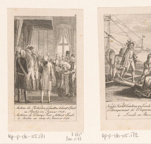 Ahmed Efendi on audience with Frederick II